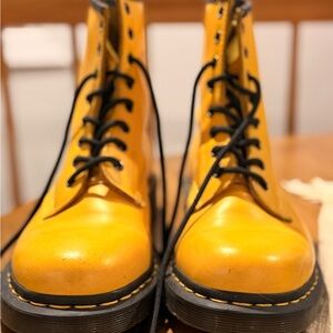 Dr. Martens Mustard Yellow Boots